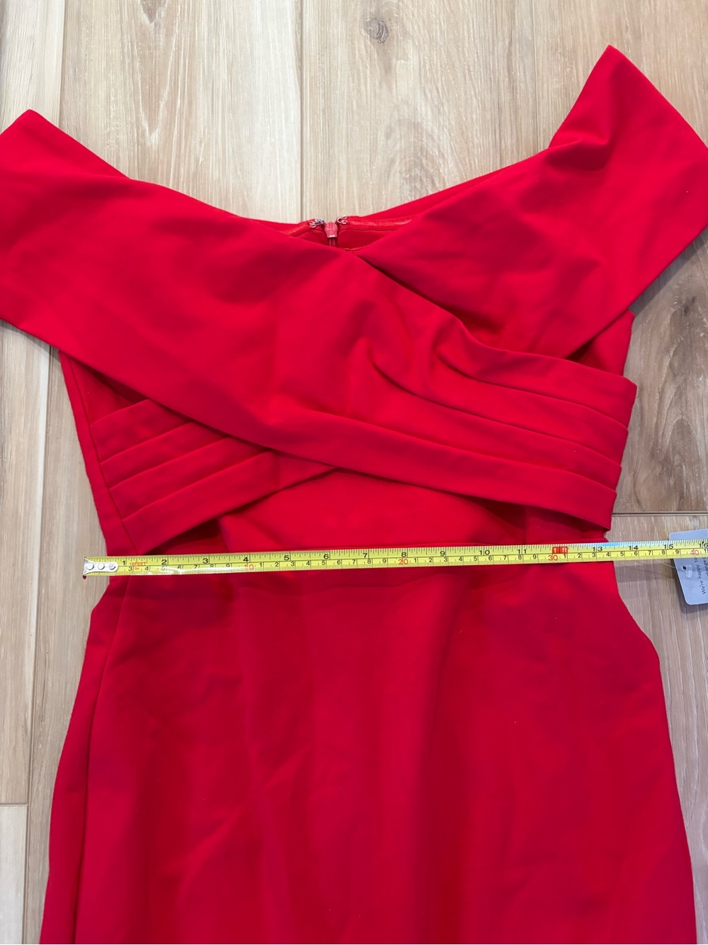 Petal & Pup Red Off-Shoulder Midi Dress - Picture 7 of 8